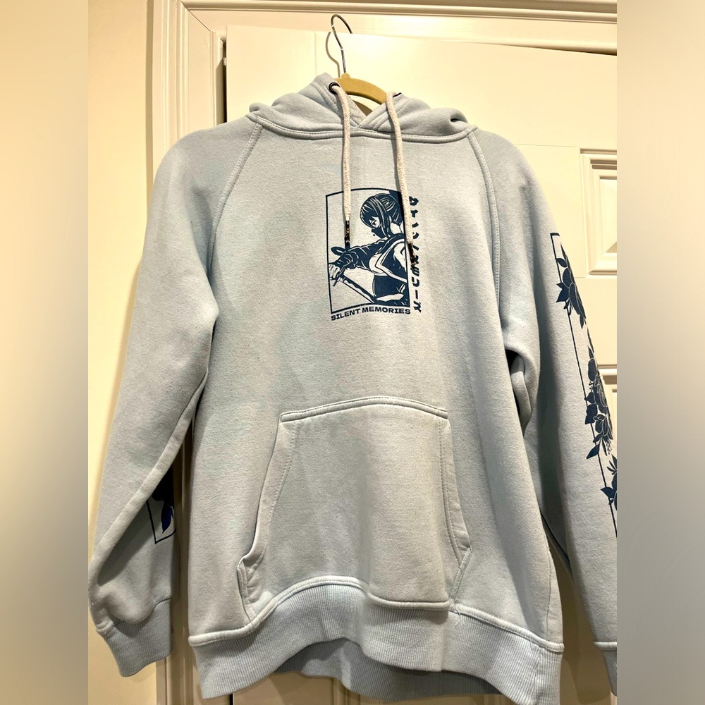 Blue Graphic Hoodie